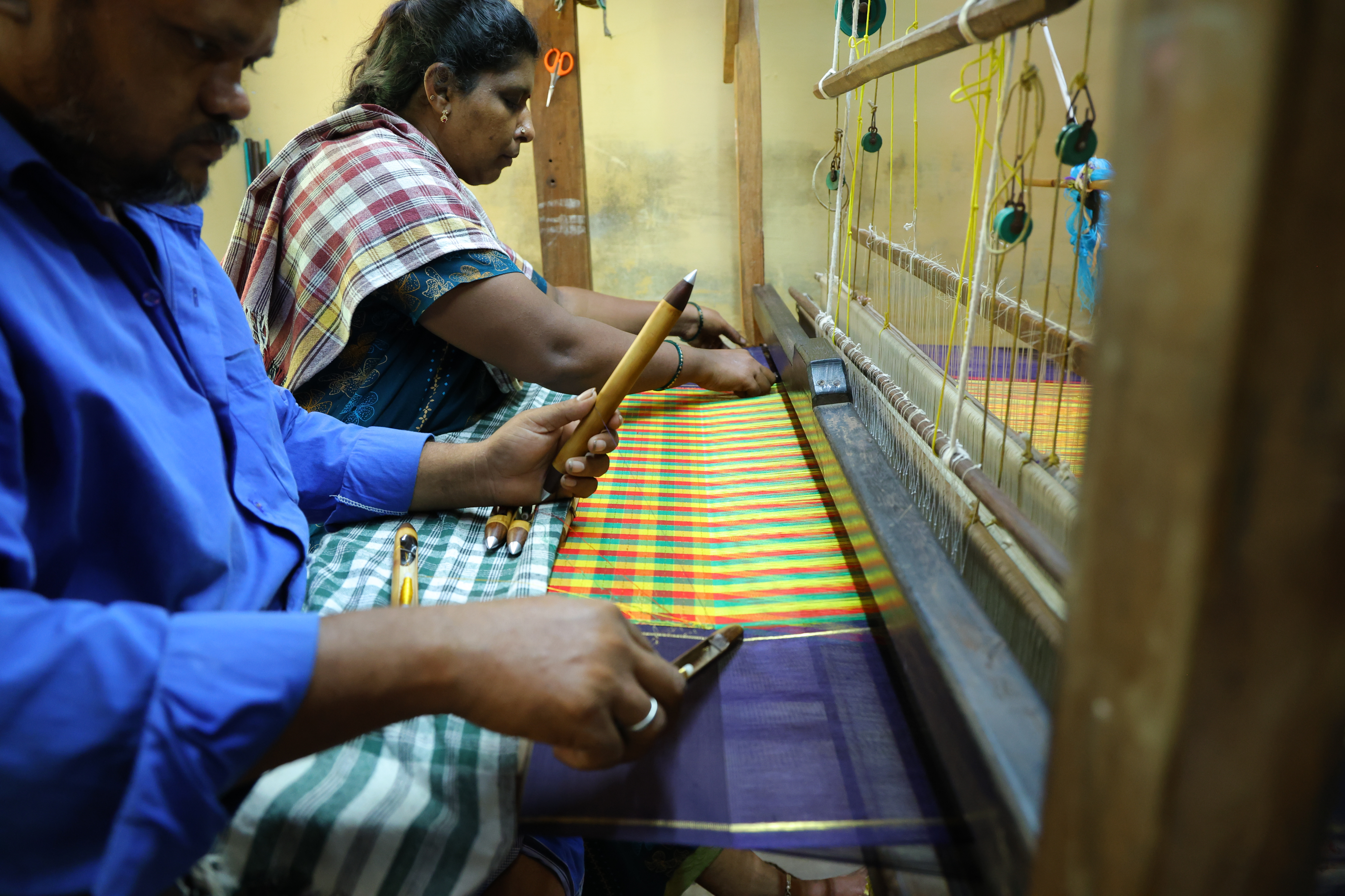 Korvai weaving technique